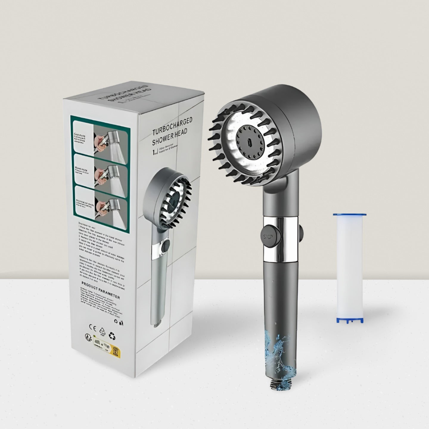 Cabezal de Ducha Potencia Max